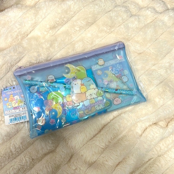 San-x sumikkogurashi blue clear pouch - Picture 1 of 2